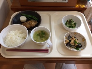 入院1日目お夕飯