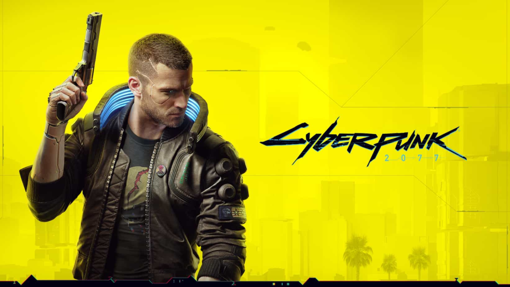 Cyberpunk2077 Vとロゴの画像